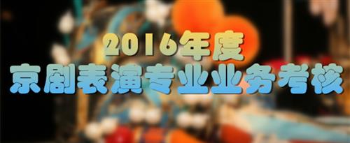 草逼逼露脸视频国家京剧院2016年度京剧表演专业业务考...